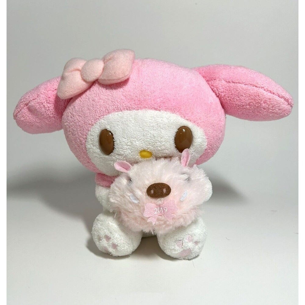 My Melody Sanrio Smiles Plush Holding Pig 2019 8"  Stuffed Animal Toy Doll Japan
